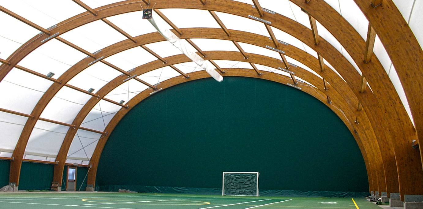 Wood arch on project